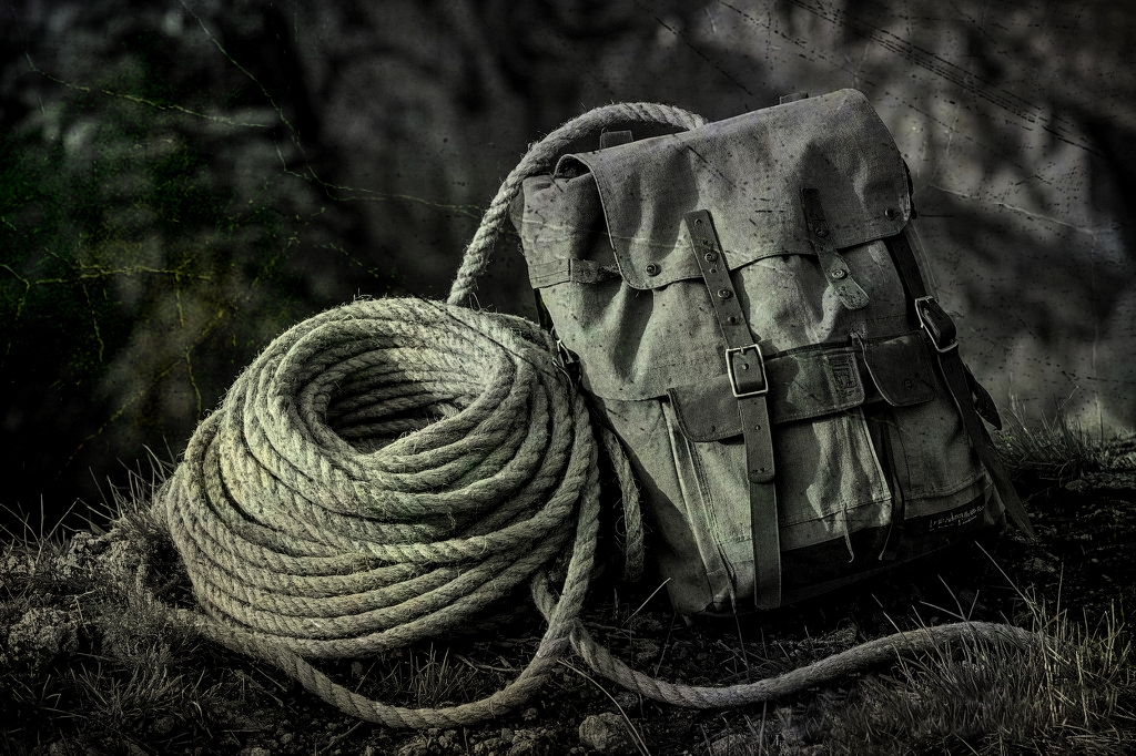 História das Primeiras Ascensões em Montanhas no Brasil 3 corda sisal mochila lona