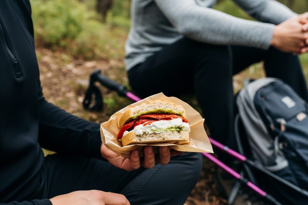 Lanches de Trilha: Dicas do que levar para o trekking de um dia 4 lanches de trilha sanduiche