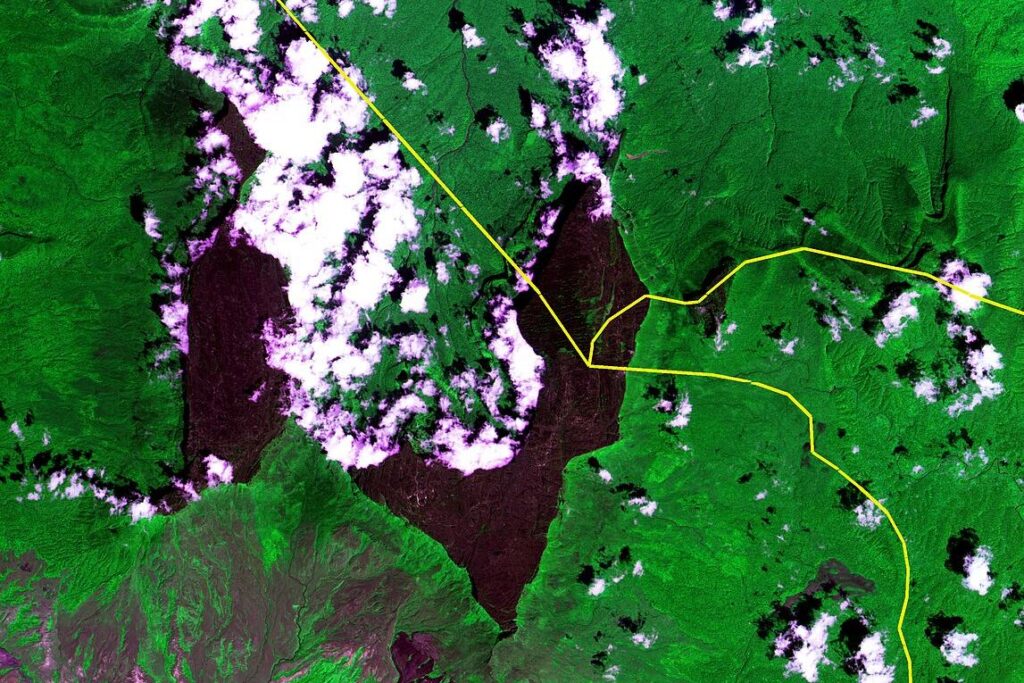 Monte Roraima: O Mundo Perdido 3 Monte Roraima satelite 1